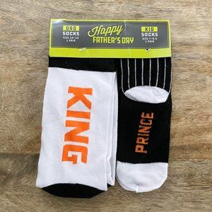 5/$20 NEW 2Pk Father's Day Dad & Son Sock Set